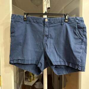 STS Blue Navy Blue Denim Shorts, Plus Size 24, Relaxed Summer Fit